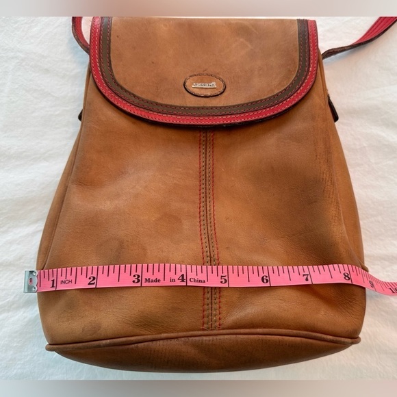 Saccardi Handmade Italian Leather Crossbody Bag Unique - Picture 7 of 13
